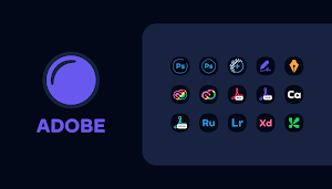 Crater Dark - Icon Pack Screenshot 1