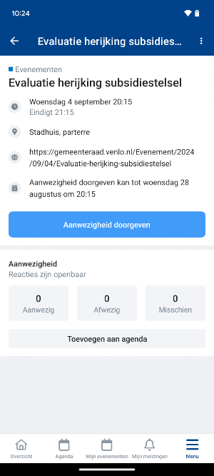 RaadVenlo Screenshot 1