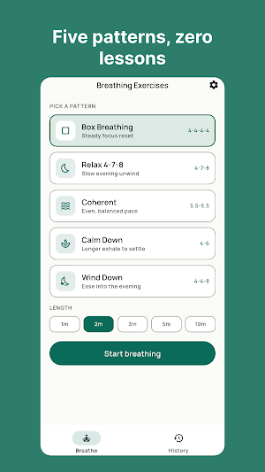 Guided Breathing Exercises Screenshot 1