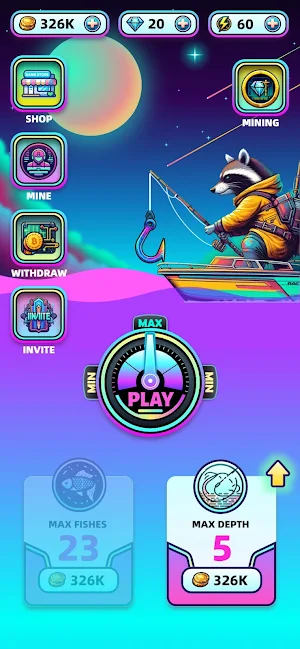 Fishing Raccoon Screenshot 0