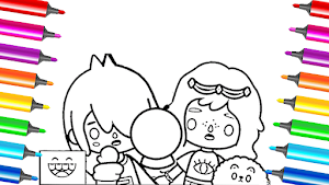 Miga Town Coloring Game life Screenshot 0