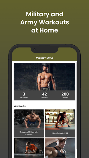 Military Style Fitness Workout Screenshot 0