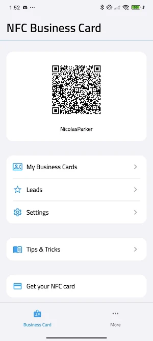 NFC.cool Business Card Maker Screenshot 1