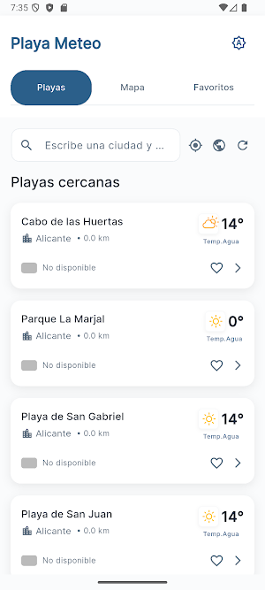 Playa Meteo Screenshot 0