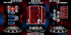 Skull On Fire 3D Next Launcher theme Screenshot 1