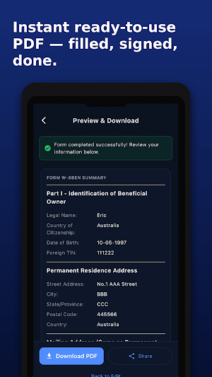 Auto Tax Forms Screenshot 3