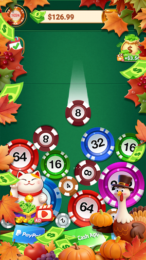 2048 Merge: Chips Puzzle Screenshot 1