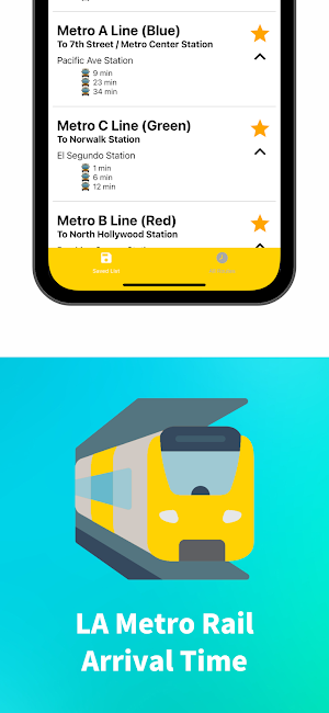 Los Angeles Metro Rail Time Screenshot 3