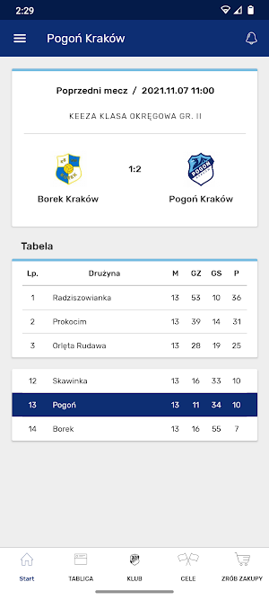 Pogoń Kraków Screenshot 1