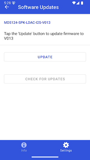 miniDSP BT Update Screenshot 2