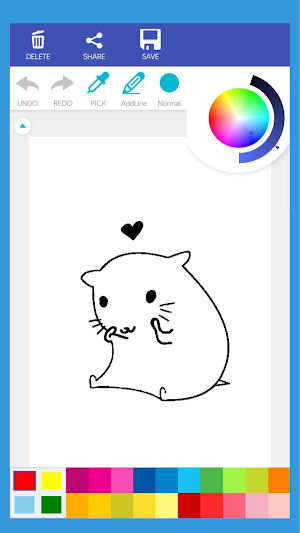 Cute Hamster Coloring Book Screenshot 3