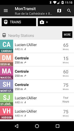 Montreal exo Train - MonTrans… Screenshot 0