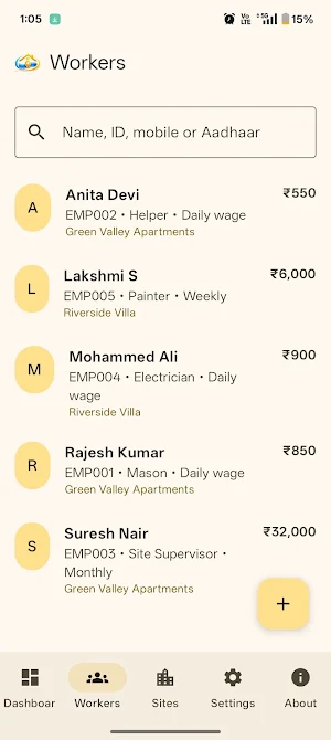 Contractors Manager: Payroll Screenshot 2
