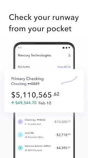 Mercury - Banking for Startups Screenshot 2