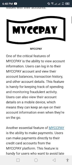 My CC Pay Screenshot 1