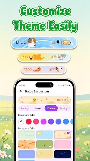Emoji Battery & Status Bar Screenshot 2
