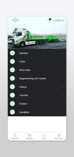 J.A Transport i Kungälv Screenshot 0
