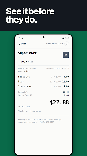 Tearoff: AI Receipt Maker Screenshot 2