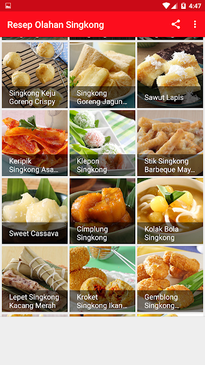 Resep Olahan Singkong Screenshot 2