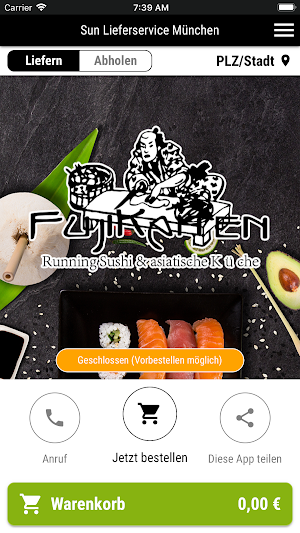 Sun Lieferservice Screenshot 0