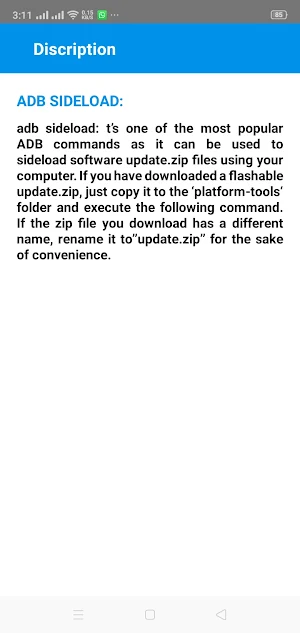 ADB Shell / Fastboot Commands Screenshot 3