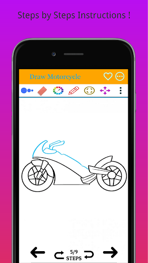 How to Draw Motorbike Easily Screenshot 1