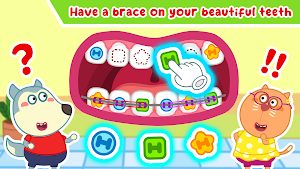 Wolfoo Dentist: Dental Care Screenshot 2
