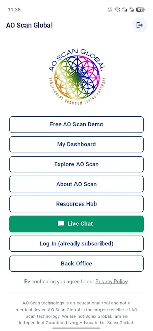 AO Scan Global Companion Screenshot 1
