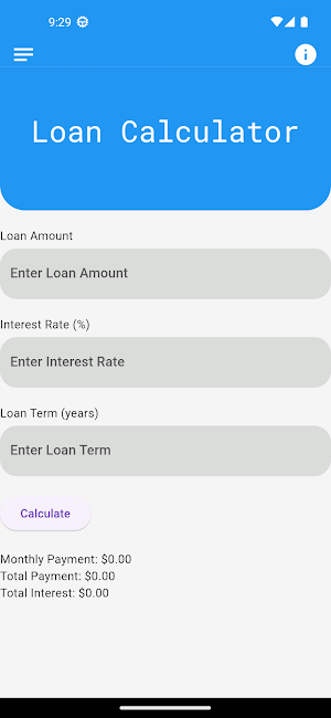 Loan Calculator Screenshot 1