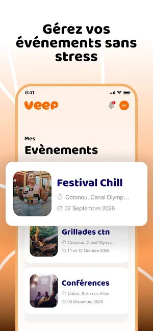 VEEP – Organisateur Screenshot 0