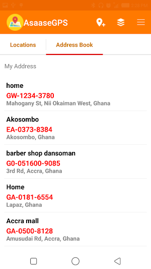 AsaaseGPS Screenshot 2