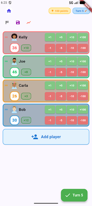 Score Tracker Board Games Screenshot 2