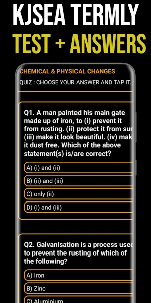 Grade 8 Science KJSEA Topicals Screenshot 1