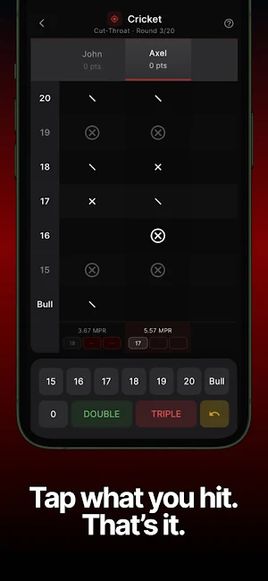 Darts Scorekeeper - DartsTrack Screenshot 1