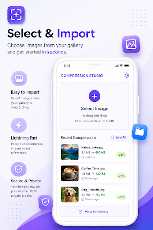 photo compressor : small photo Screenshot 1