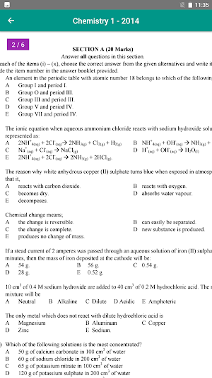 Chemistry Review O Level Screenshot 3