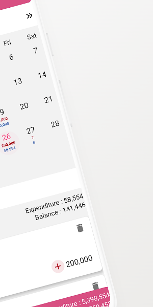 Simple Household Account Book Screenshot 1