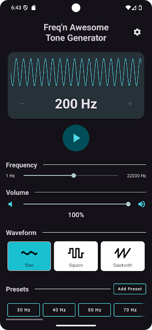 Freq'n Awesome Tone Generator Screenshot 0