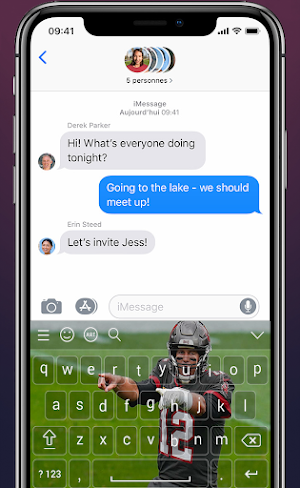 Tom Brady Keyboard Theme NFL22 Screenshot 3