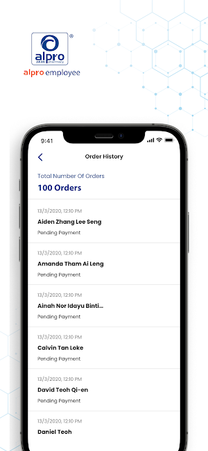 Alpro Employee App Screenshot 3