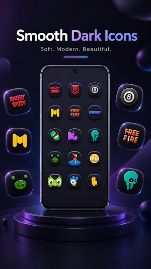 Morphic Dark: 3D Icon Pack Screenshot 3