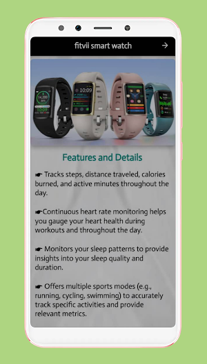 fitvii smart watch guide Screenshot 0
