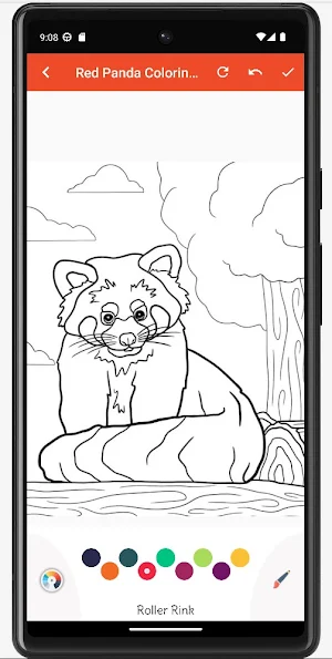 Red Panda Coloring Book Screenshot 2