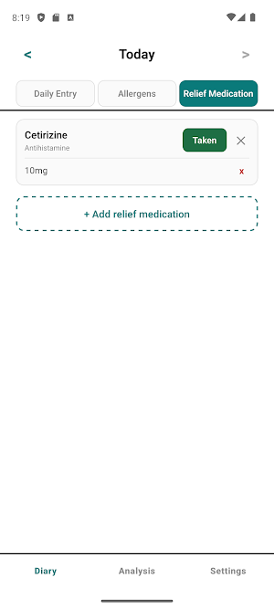 AllergyTrace: Allergy Diary Screenshot 2