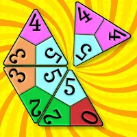 Triminos, dominoes triangles