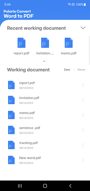 Polaris Convert Word to PDF Screenshot 3