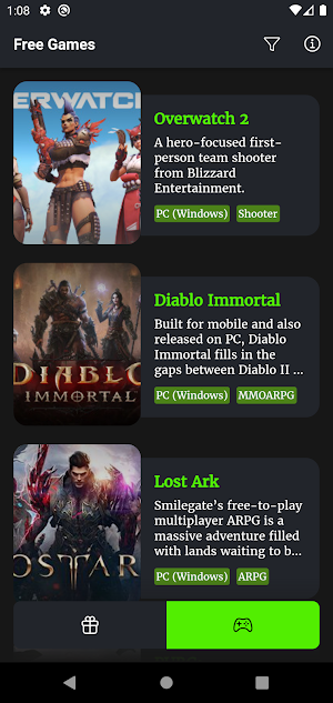 Games and Giveaways Alert Screenshot 2
