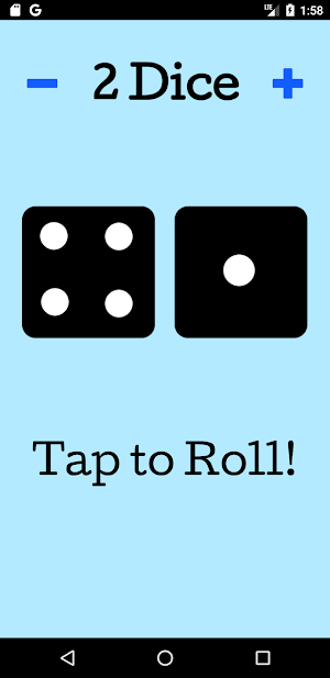 Dice Roll - Roll multiple dice quickly and easily! Screenshot 1