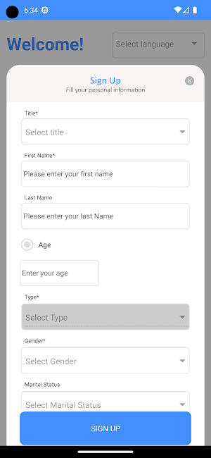 ISIC Patient Portal Screenshot 1