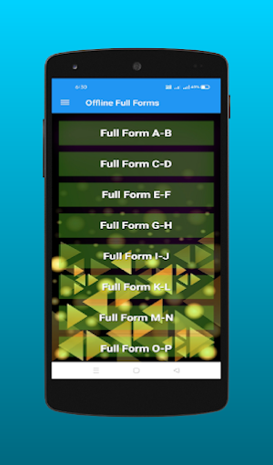 Offline Full Forms Screenshot 1